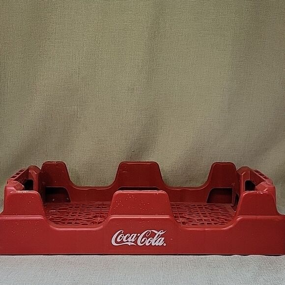 Coke Coca Cola Collectible Vintage Plastic Tray Crate Stackable 18” x 12” - Picture 5 of 9